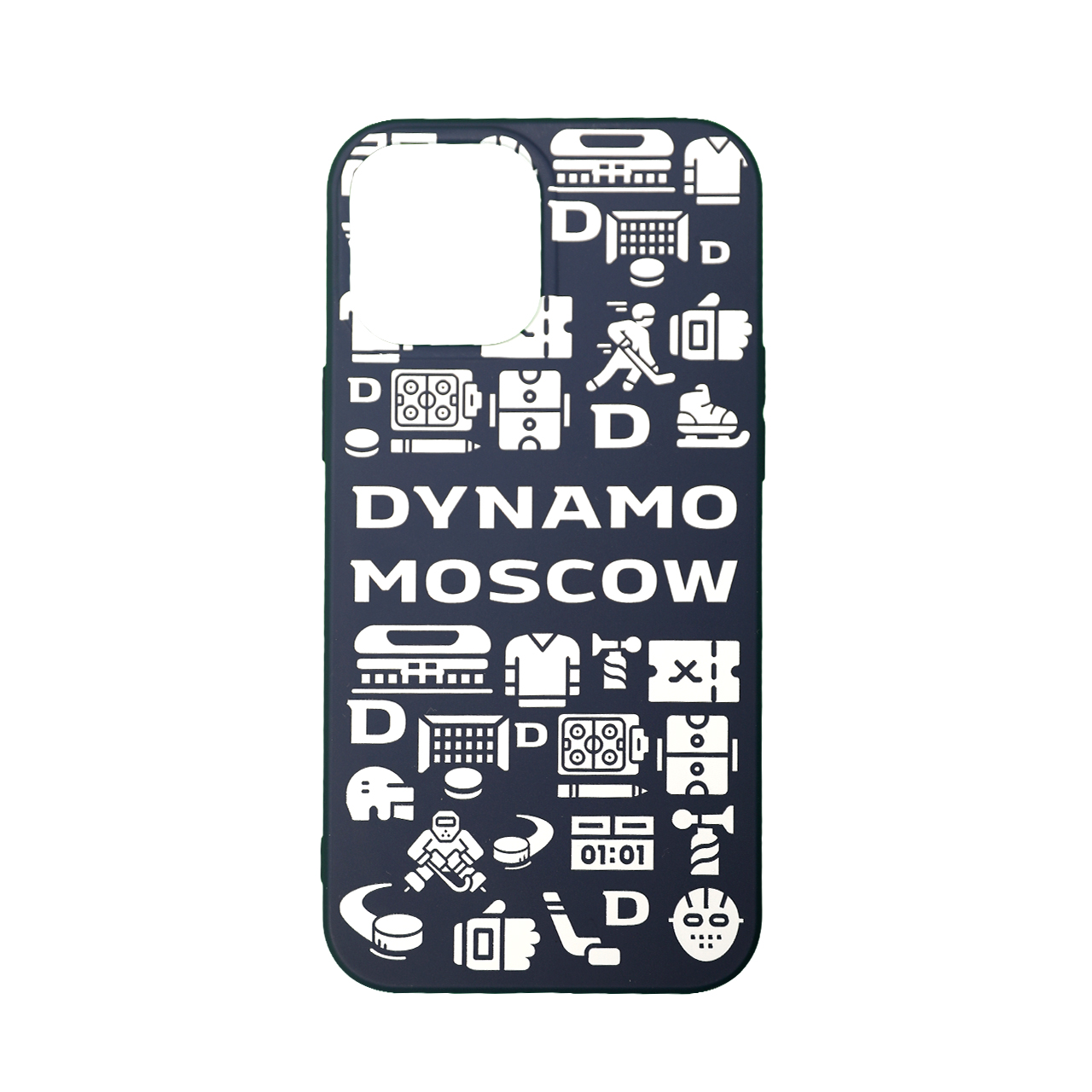 картинка Чехол на iPhone белый «DYNAMO MOSCOW» от магазина атрибутики Динамо Москва