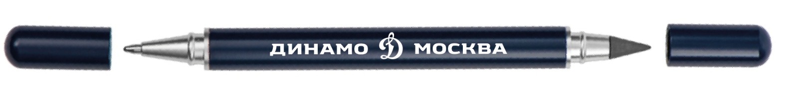 картинка Ручка синяя с вечным карандашом «Д» от магазина атрибутики Динамо Москва